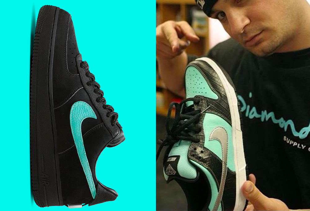 Detailed Look At The Tiffany & Co. x Nike Air Force 1 Low Sample - Sneaker  News
