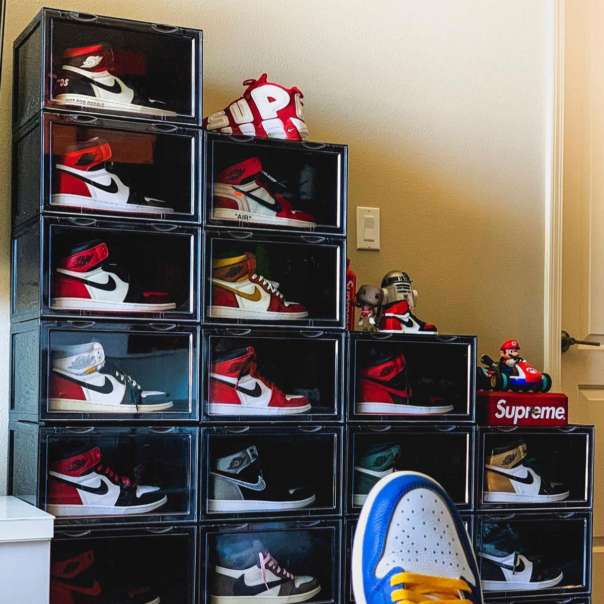 Stacked wall of Sneaker Throne Drop Sides