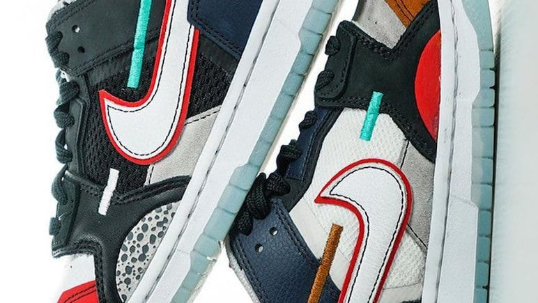 This Nike Dunk Low Glows With Scraps From Leftover Dunk Pieces