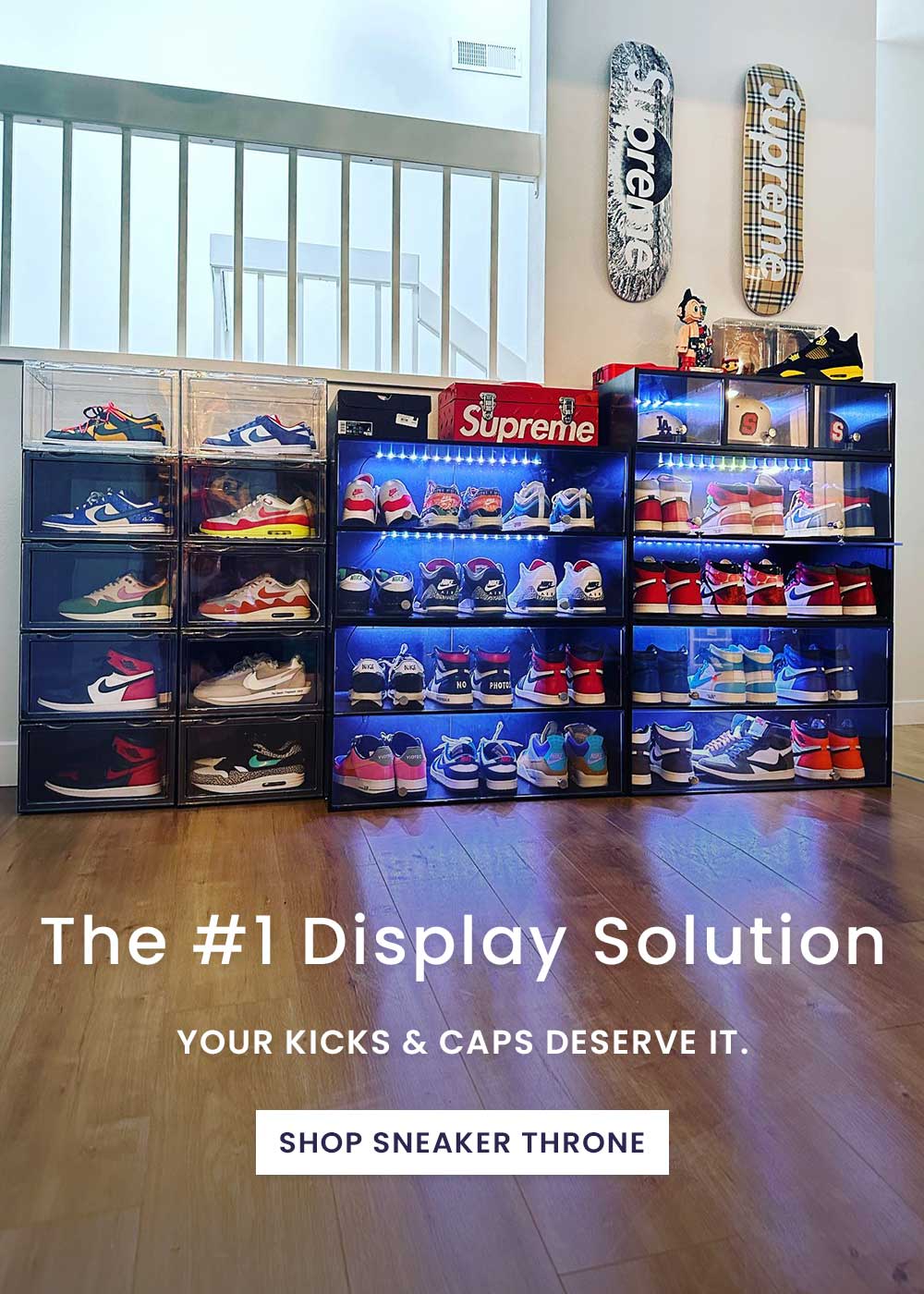 Sneaker best sale rack ideas