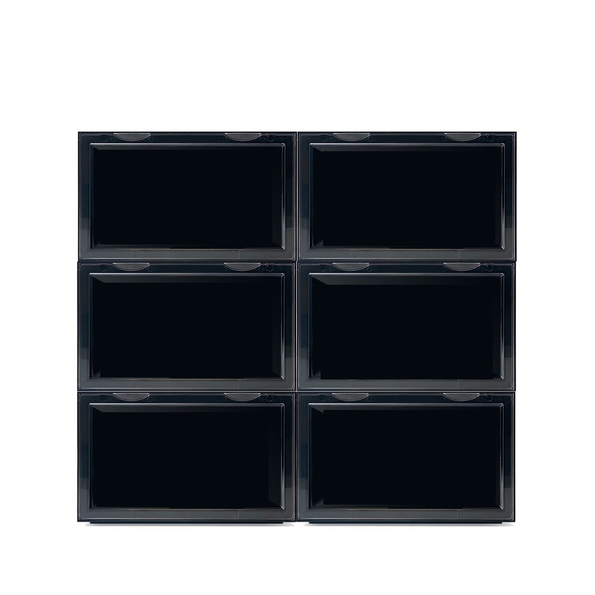 SNEAKER THRONE Drop Side Storage Box - 6pk Black