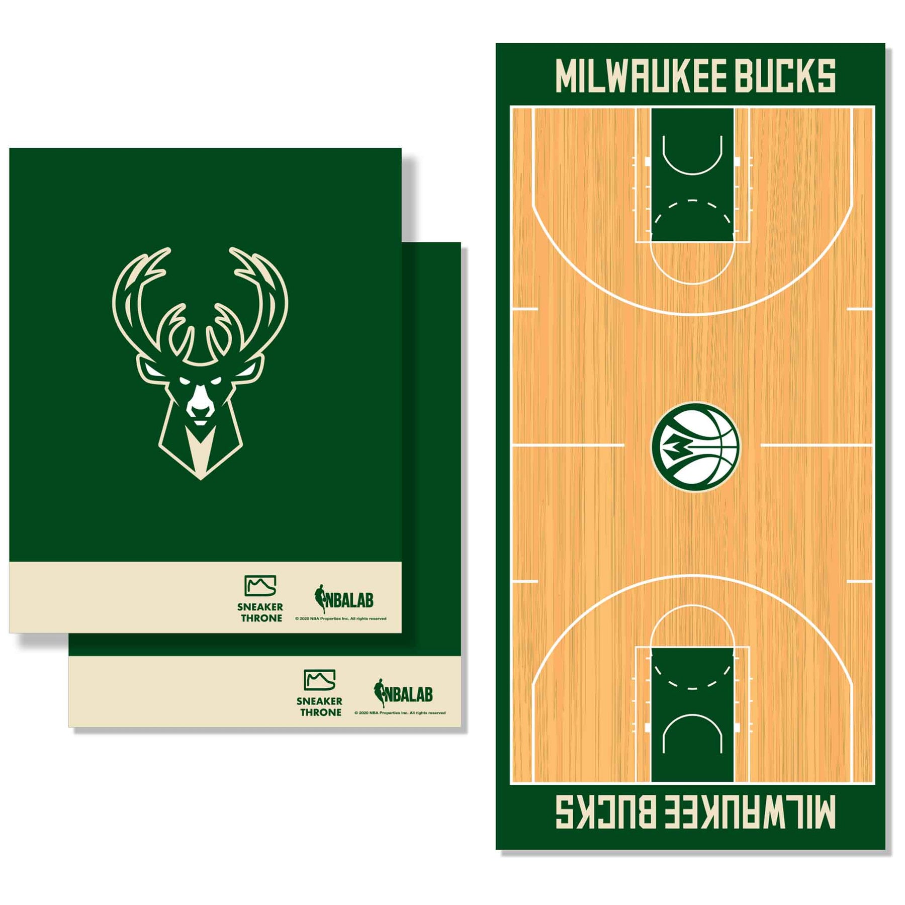 SNEAKER THRONE NBALAB x Milwaukee Bucks Decal Wrap Kit