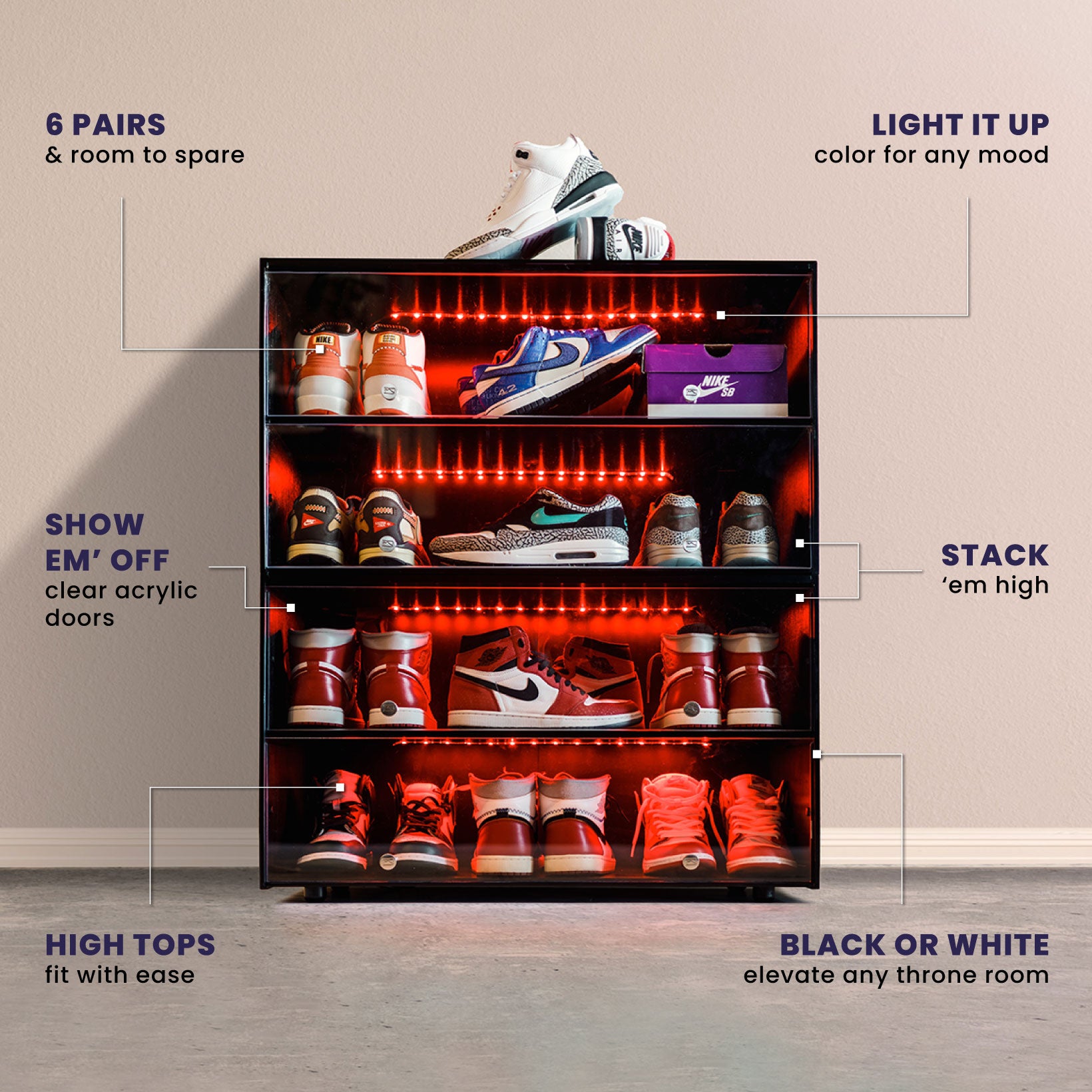Sneaker Storage: Organize Your Shoe Collection with Premium Solutions –  SNEAKER THRONE