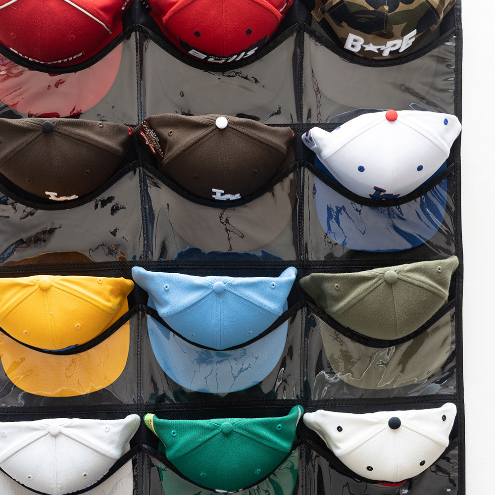 Hat Organizer for Baseball Caps, Set of 6, Stackable Hat Storage Box, Hat
